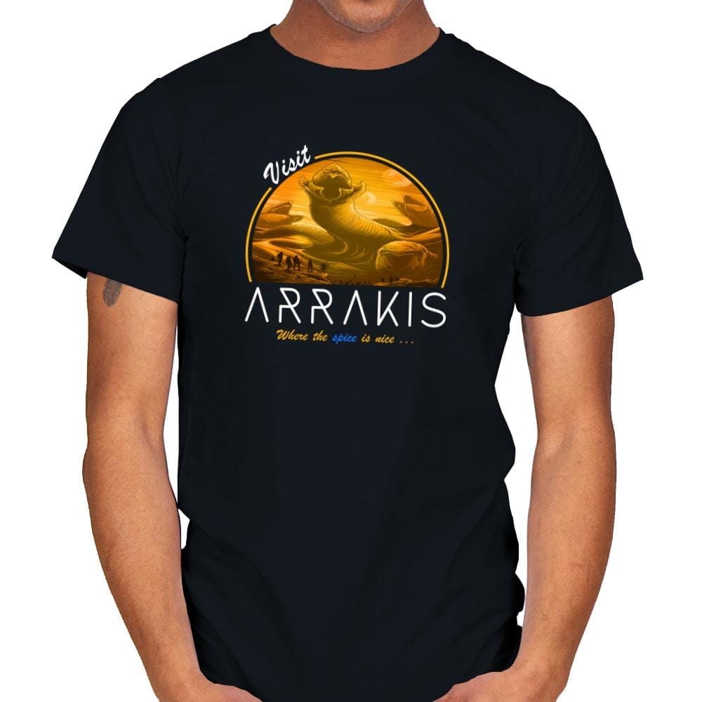 Visit Arrakis - Mens T-Shirts RIPT Apparel Small / Black