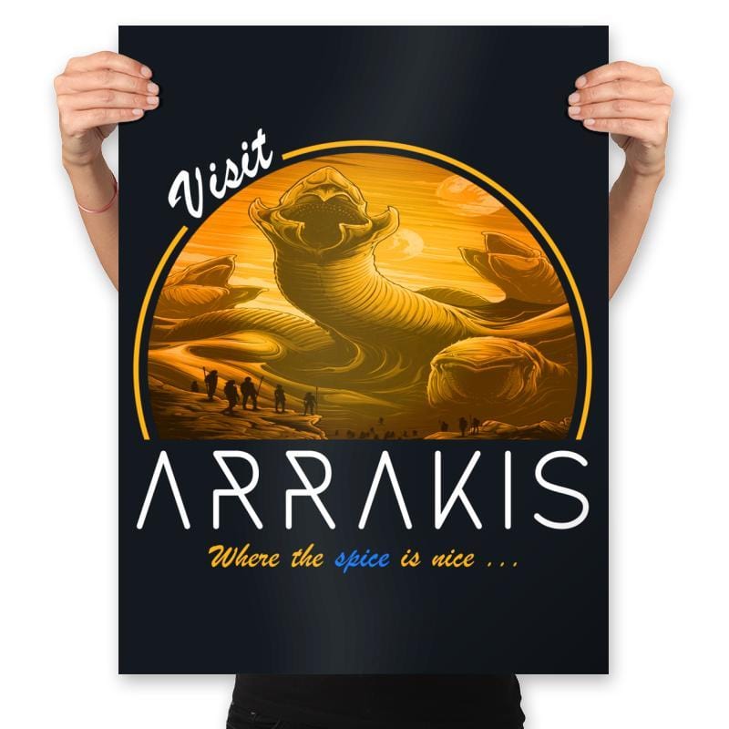 Visit Arrakis - Prints Posters RIPT Apparel 18x24 / Black