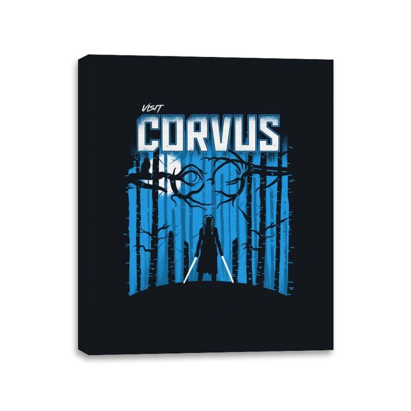 Visit Corvus - Canvas Wraps Canvas Wraps RIPT Apparel 11x14 / Black
