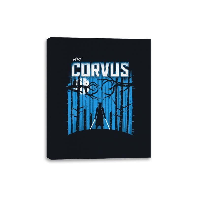 Visit Corvus - Canvas Wraps Canvas Wraps RIPT Apparel 8x10 / Black