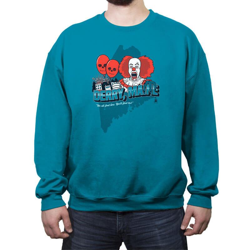 Visit Derry Maine - Crew Neck Sweatshirt Crew Neck Sweatshirt RIPT Apparel