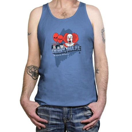 Visit Derry Maine Exclusive - Tanktop Tanktop RIPT Apparel X-Small / Blue Triblend