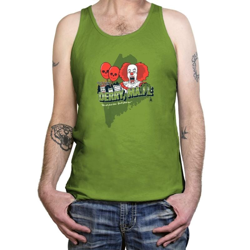 Visit Derry Maine Exclusive - Tanktop Tanktop RIPT Apparel X-Small / Leaf