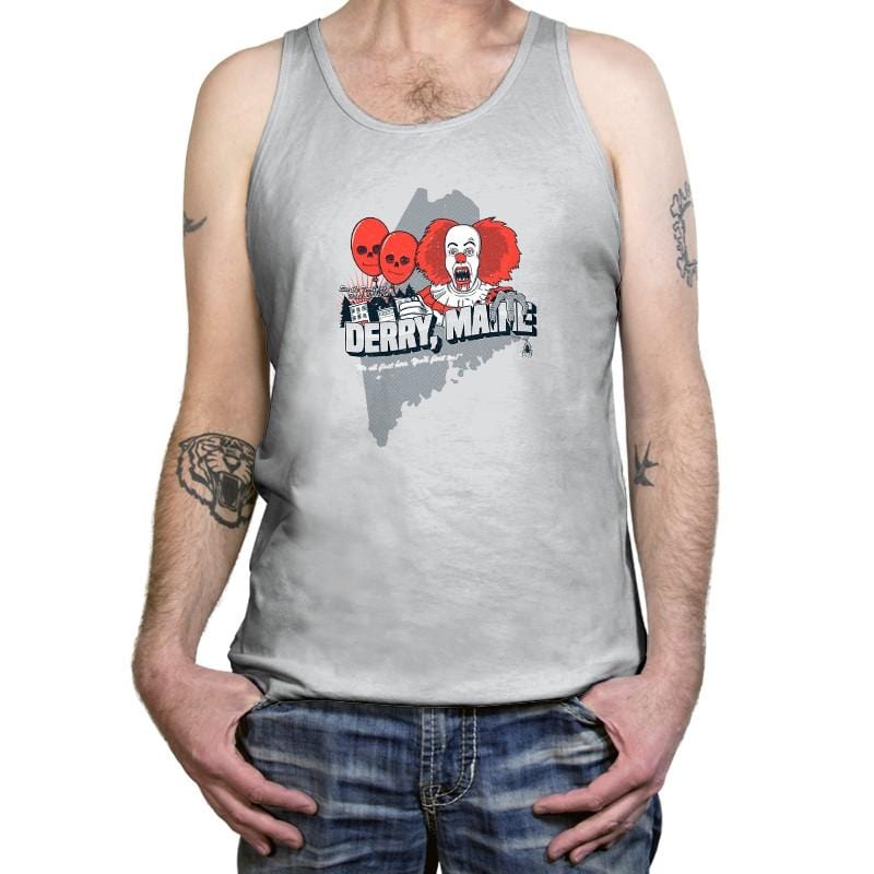 Visit Derry Maine Exclusive - Tanktop Tanktop RIPT Apparel X-Small / Silver