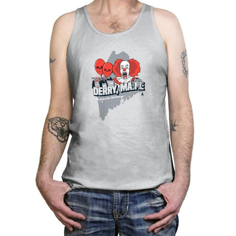 Visit Derry Maine Exclusive - Tanktop Tanktop RIPT Apparel X-Small / Silver