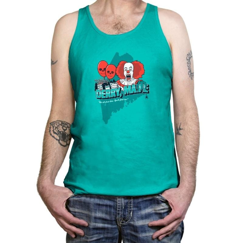 Visit Derry Maine Exclusive - Tanktop Tanktop RIPT Apparel X-Small / Teal