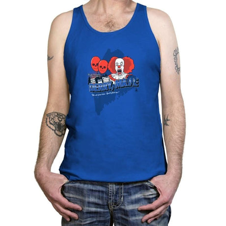 Visit Derry Maine Exclusive - Tanktop Tanktop RIPT Apparel X-Small / True Royal