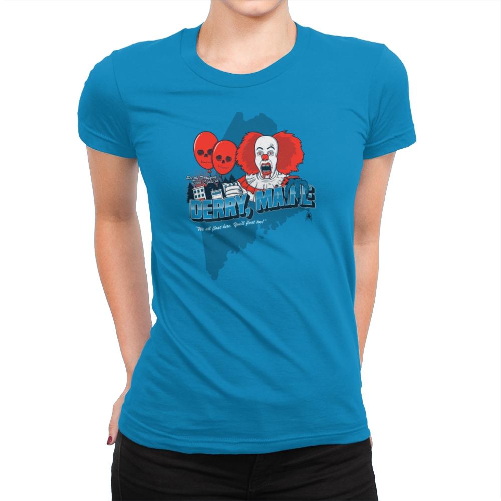 Visit Derry Maine Exclusive - Womens Premium T-Shirts RIPT Apparel 3x-large / Turquoise