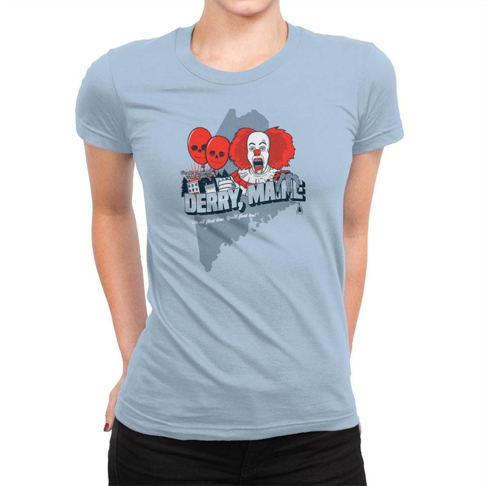 Visit Derry Maine Exclusive - Womens Premium T-Shirts RIPT Apparel Small / Cancun