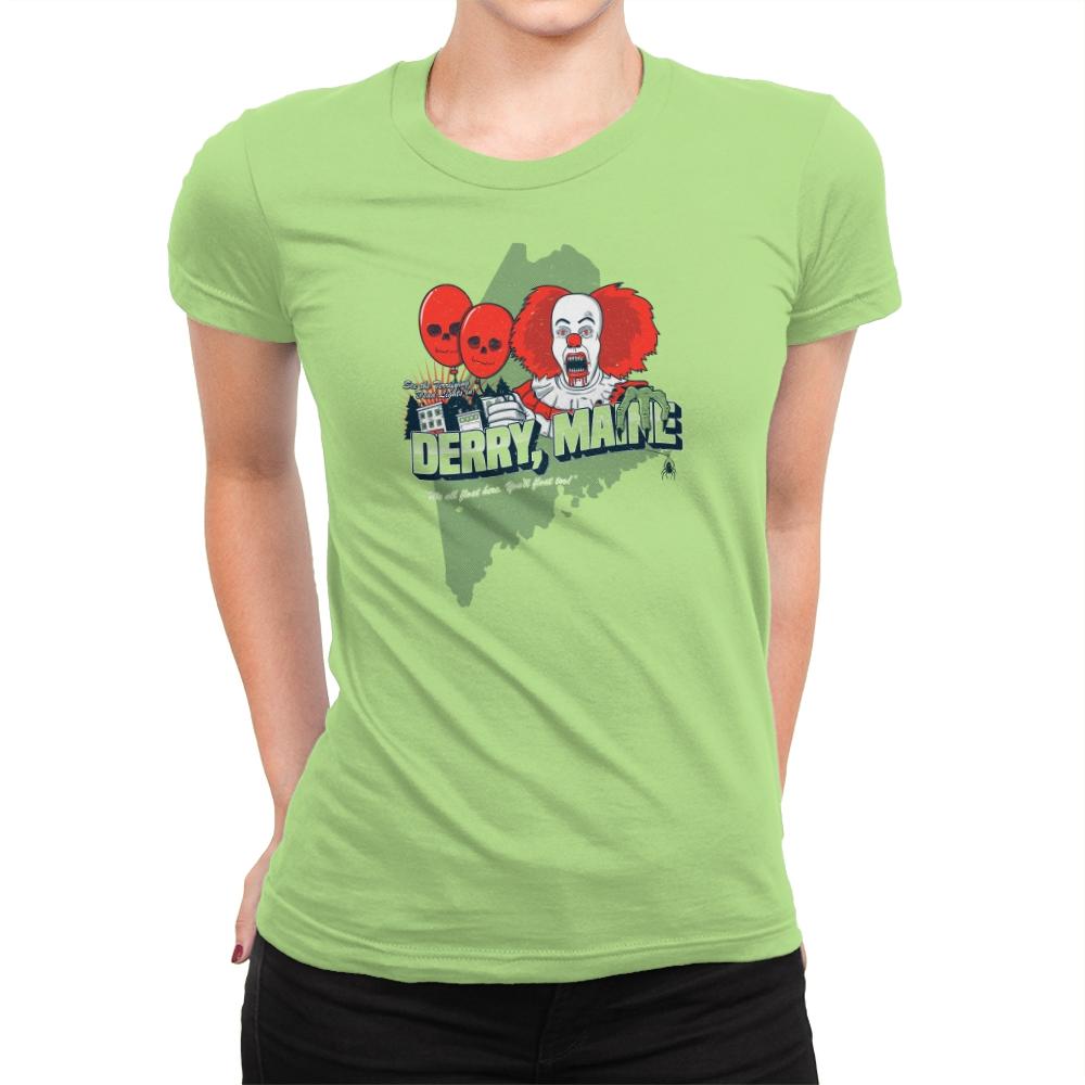 Visit Derry Maine Exclusive - Womens Premium T-Shirts RIPT Apparel Small / Mint