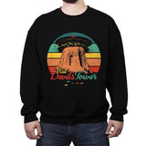 Visit Devils Tower - Crew Neck Sweatshirt Crew Neck Sweatshirt RIPT Apparel