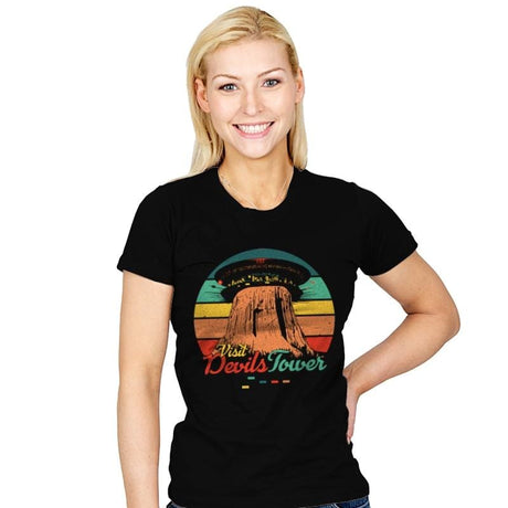 Visit Devils Tower - Womens T-Shirts RIPT Apparel