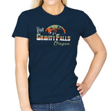 Visit Falls - Womens T-Shirts RIPT Apparel Small / Navy