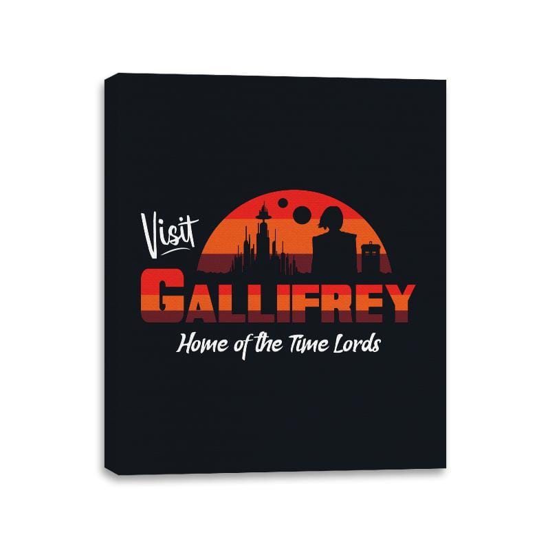 Visit Gallifrey - Canvas Wraps Canvas Wraps RIPT Apparel 11x14 / Black