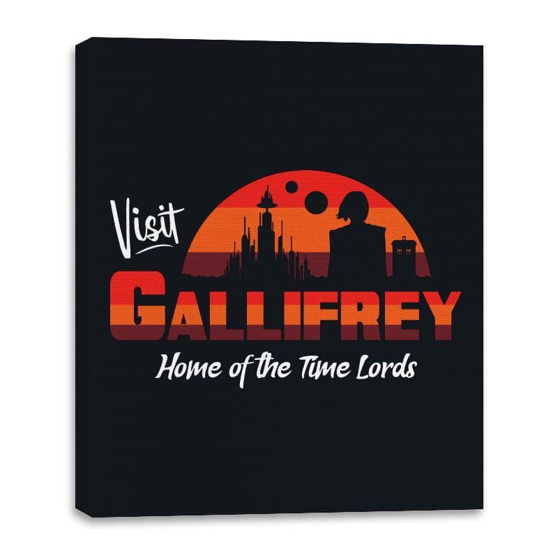Visit Gallifrey - Canvas Wraps Canvas Wraps RIPT Apparel 16x20 / Black