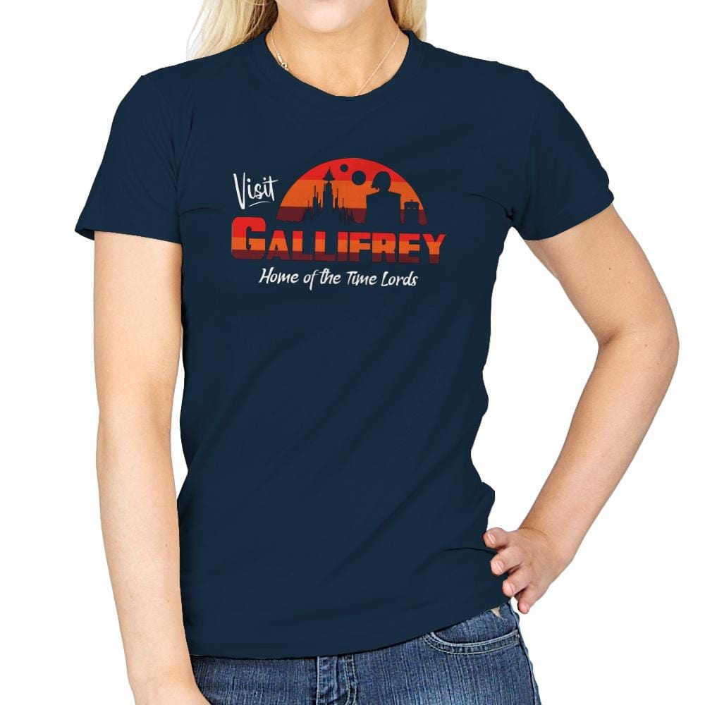 Visit Gallifrey - Womens T-Shirts RIPT Apparel Small / Navy