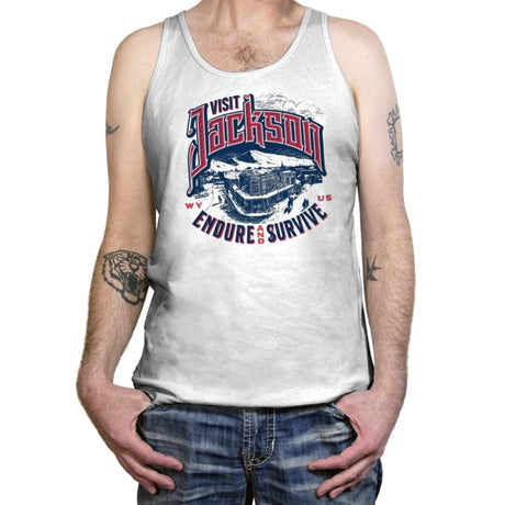 Visit Jackson - Tanktop Tanktop RIPT Apparel X-Small / White
