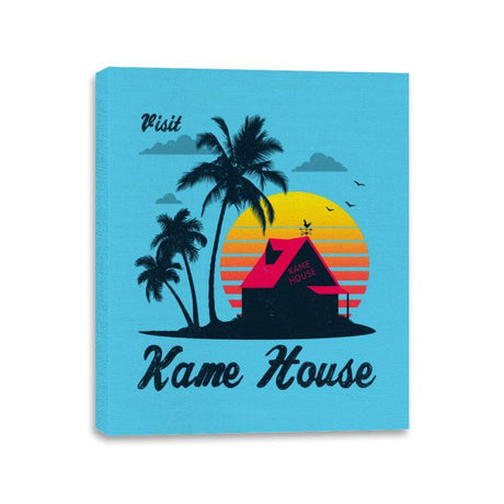 Visit Kame-House - Canvas Wraps Canvas Wraps RIPT Apparel 11x14 / Aqua