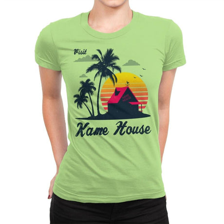 Visit Kame-House - Womens Premium T-Shirts RIPT Apparel Small / Mint
