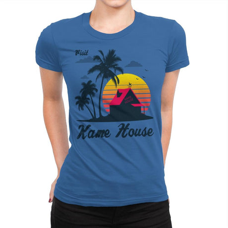 Visit Kame-House - Womens Premium T-Shirts RIPT Apparel Small / Royal