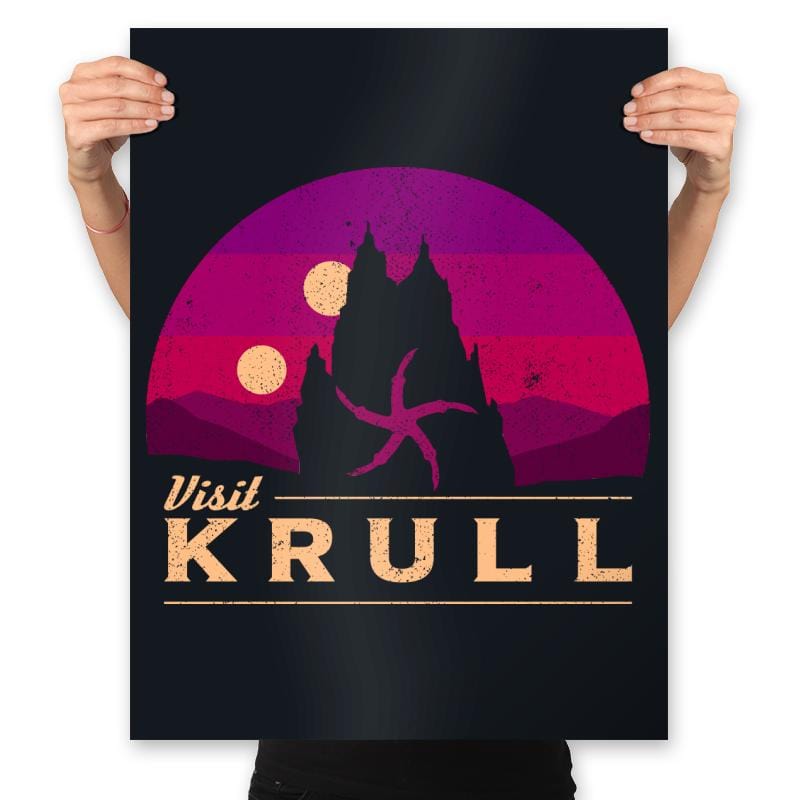 Visit Krull  - Prints Posters RIPT Apparel 18x24 / Black