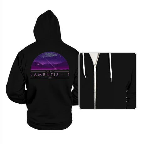 Visit Lamentis-1 - Hoodies Hoodies RIPT Apparel Small / Black
