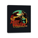 Visit Lost Valley - Canvas Wraps Canvas Wraps RIPT Apparel 11x14 / Black