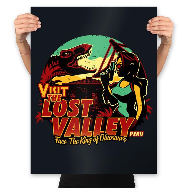 Visit Lost Valley - Prints Posters RIPT Apparel 18x24 / Black