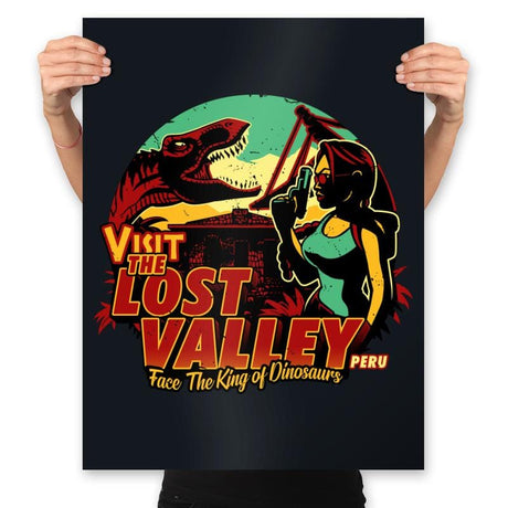 Visit Lost Valley - Prints Posters RIPT Apparel 18x24 / Black