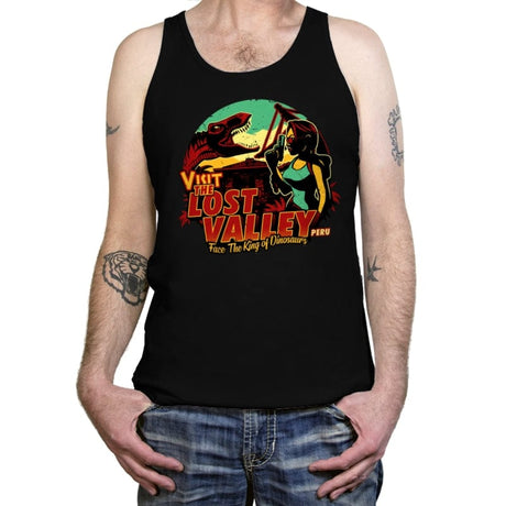 Visit Lost Valley - Tanktop Tanktop RIPT Apparel X-Small / Black