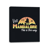 Visit Mandalore - Canvas Wraps Canvas Wraps RIPT Apparel 11x14 / Black