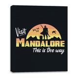 Visit Mandalore - Canvas Wraps Canvas Wraps RIPT Apparel 16x20 / Black