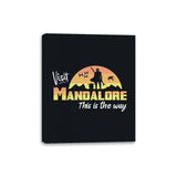 Visit Mandalore - Canvas Wraps Canvas Wraps RIPT Apparel 8x10 / Black