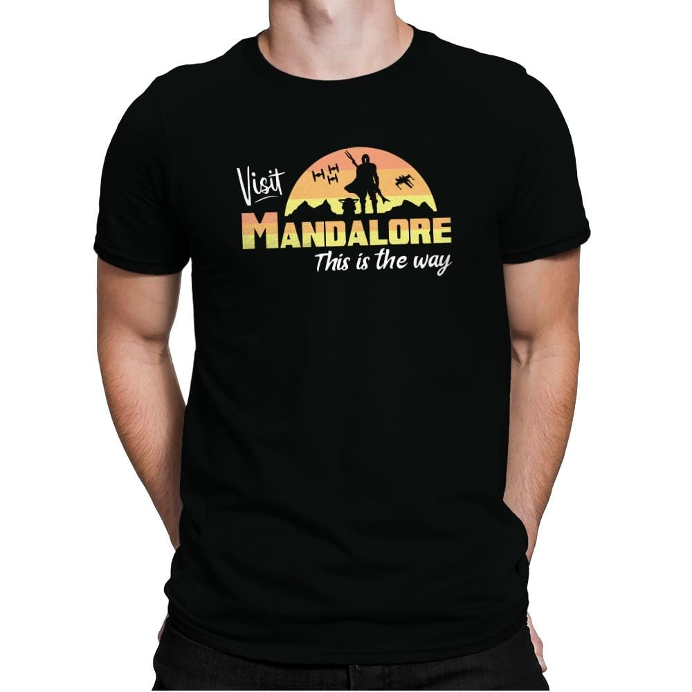 Visit Mandalore - Mens Premium T-Shirts RIPT Apparel Small / Black