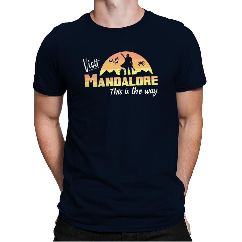 Visit Mandalore - Mens Premium T-Shirts RIPT Apparel Small / Midnight Navy