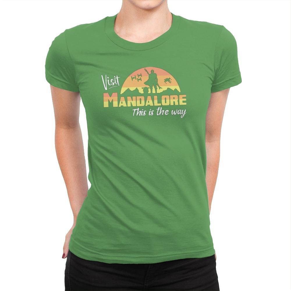 Visit Mandalore - Womens Premium T-Shirts RIPT Apparel Small / Kelly