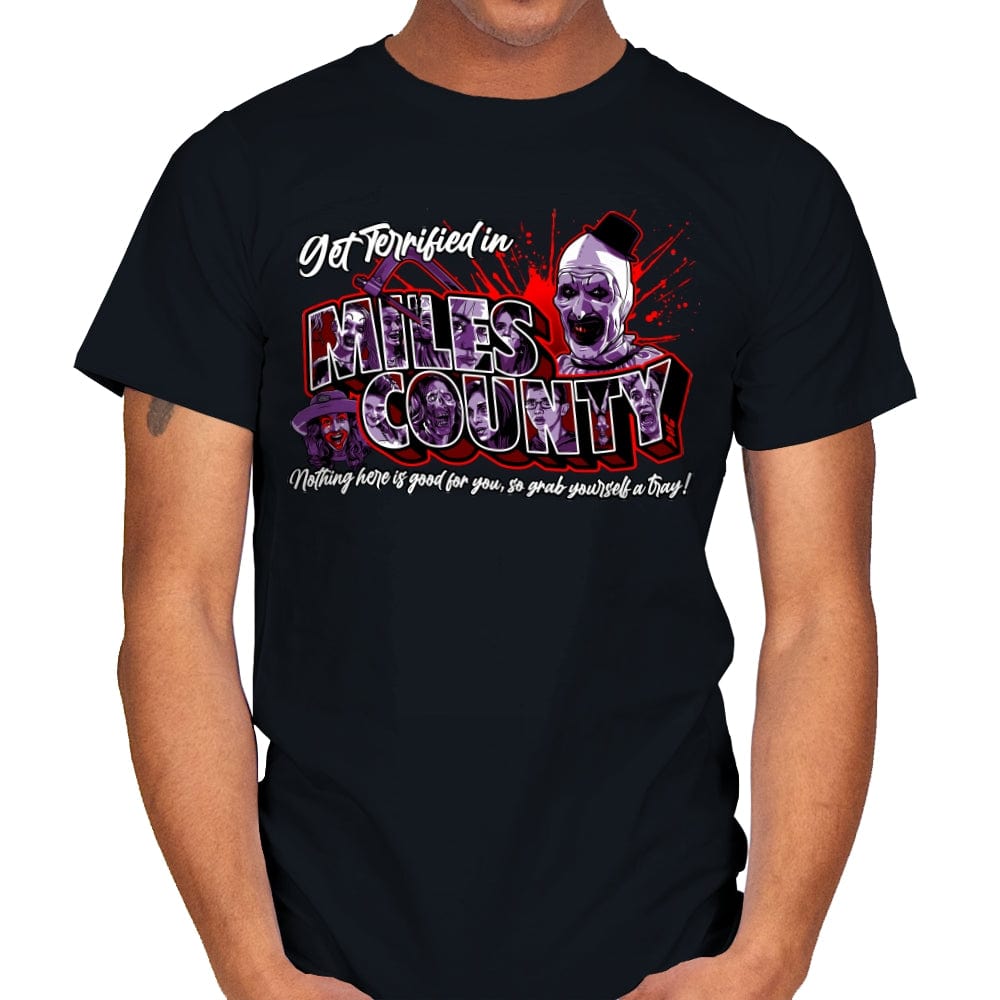 Visit Miles County: Nothing Here is Good for You! - Mens T-Shirts RIPT Apparel Small / Black