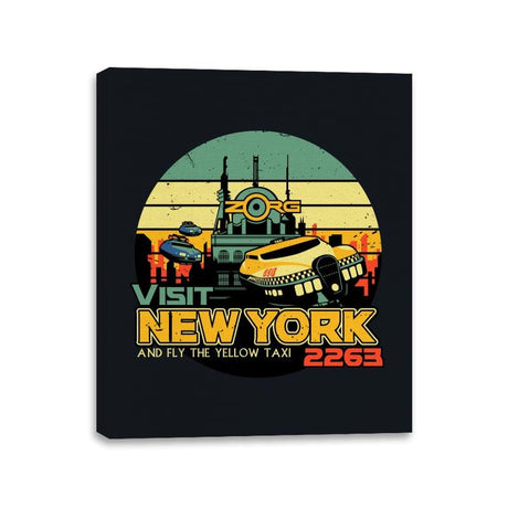 Visit New York 2263 - Canvas Wraps Canvas Wraps RIPT Apparel 11x14 / Black