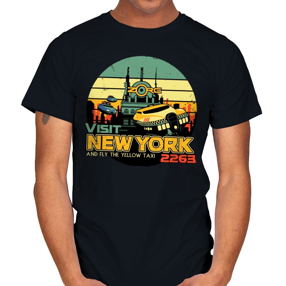Visit New York 2263 - Mens T-Shirts RIPT Apparel Small / Black