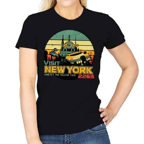 Visit New York 2263 - Womens T-Shirts RIPT Apparel Small / Black