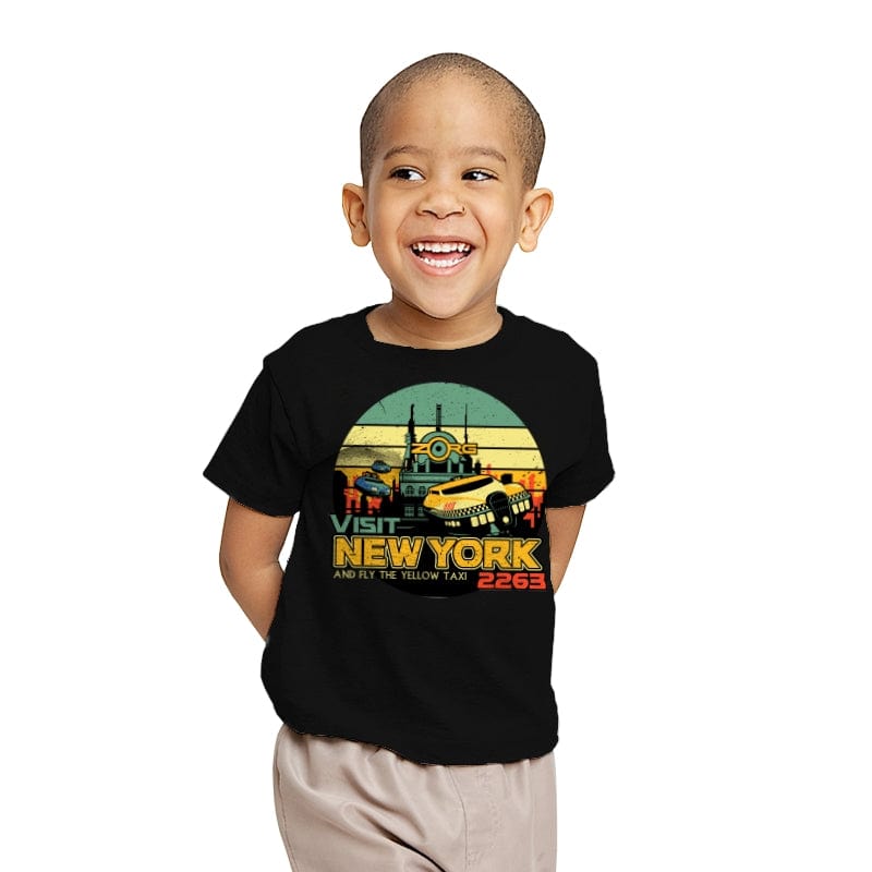 Visit New York 2263 - Youth T-Shirts RIPT Apparel X-small / Black