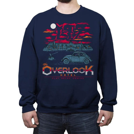 Visit Overlook - Crew Neck Sweatshirt Crew Neck Sweatshirt RIPT Apparel Small / Navy