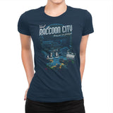 Visit Raccoon City - Womens Premium T-Shirts RIPT Apparel Small / Midnight Navy