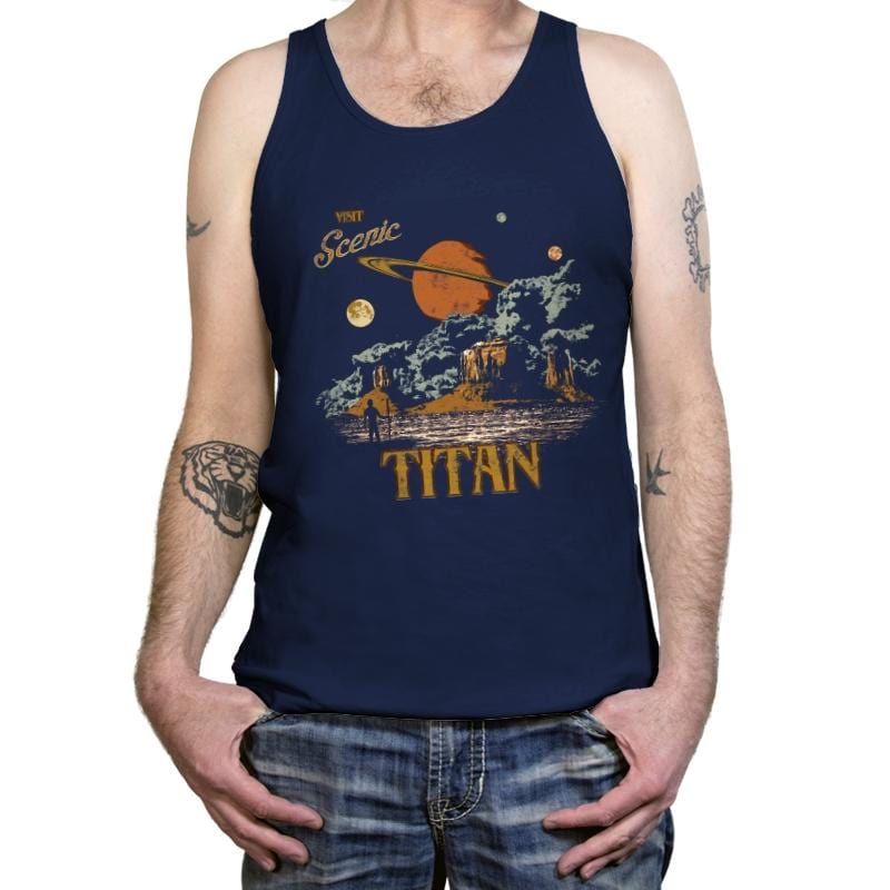 Visit Scenic Titan - Tanktop Tanktop RIPT Apparel X-Small / Navy