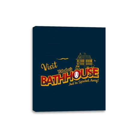 Visit the Bathhouse - Canvas Wraps Canvas Wraps RIPT Apparel 8x10 / Navy