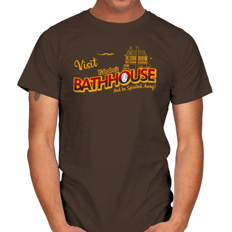 Visit the Bathhouse - Mens T-Shirts RIPT Apparel Small / Dark Chocolate