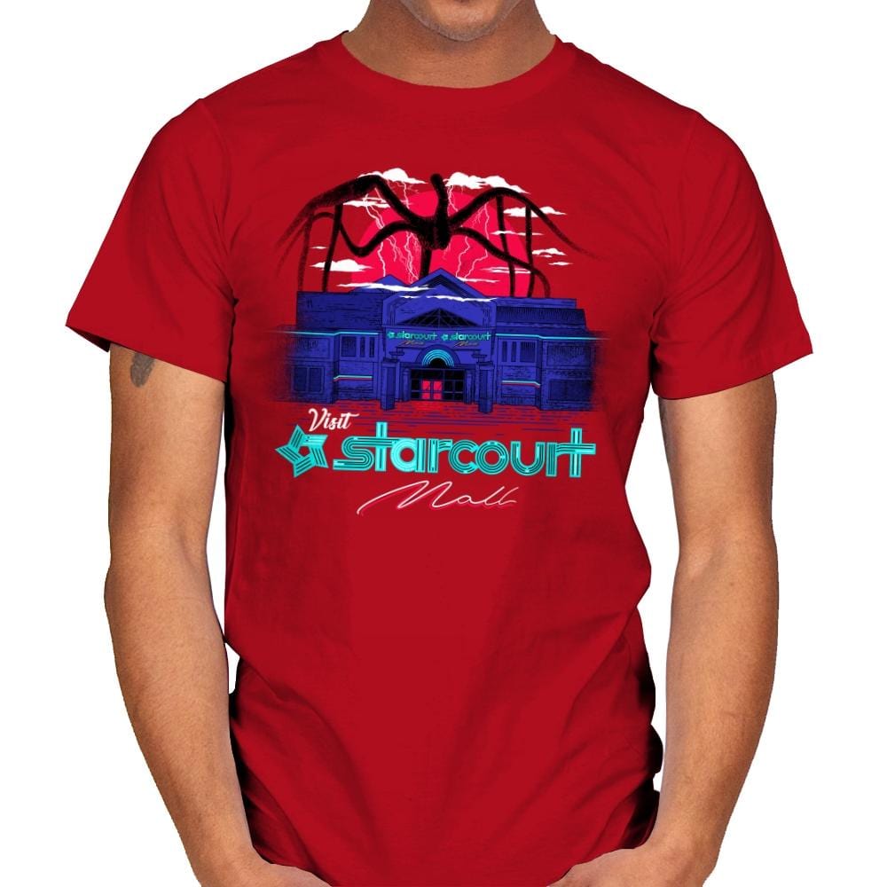 Visit The Mall - Mens T-Shirts RIPT Apparel Small / Red