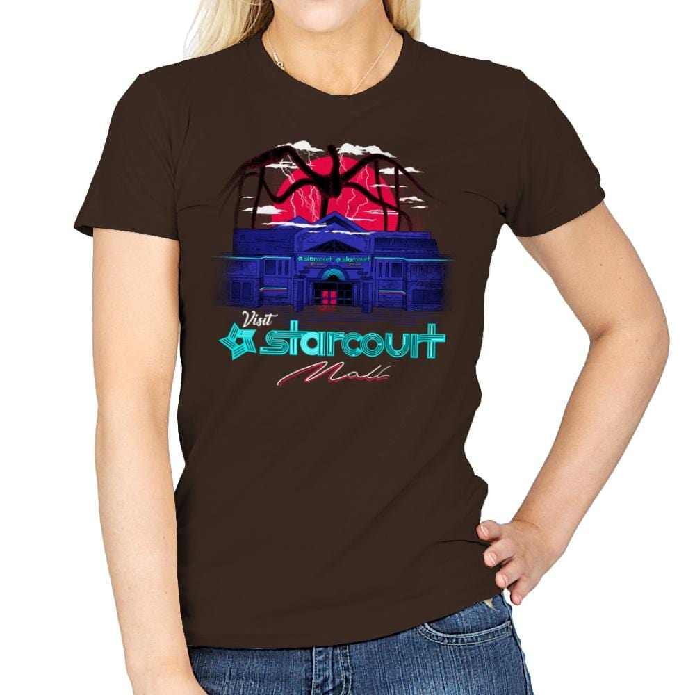 Visit The Mall - Womens T-Shirts RIPT Apparel Small / Dark Chocolate