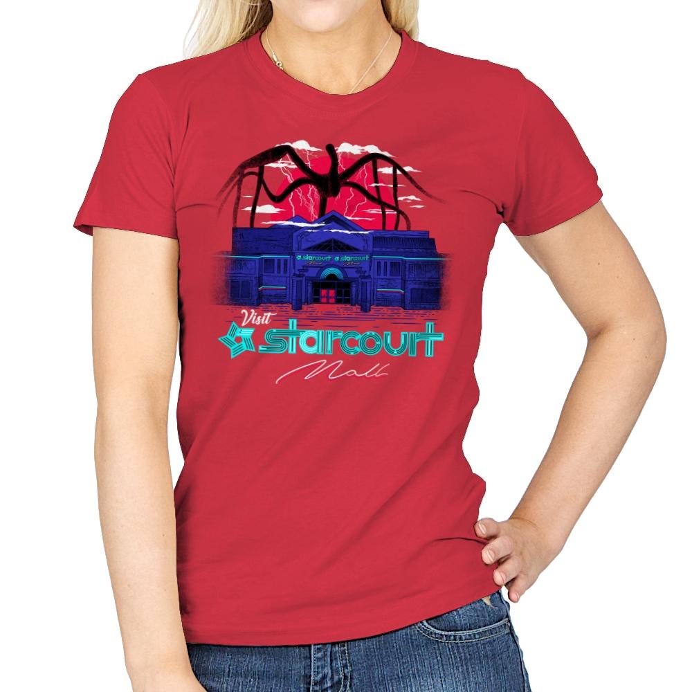 Visit The Mall - Womens T-Shirts RIPT Apparel Small / Red