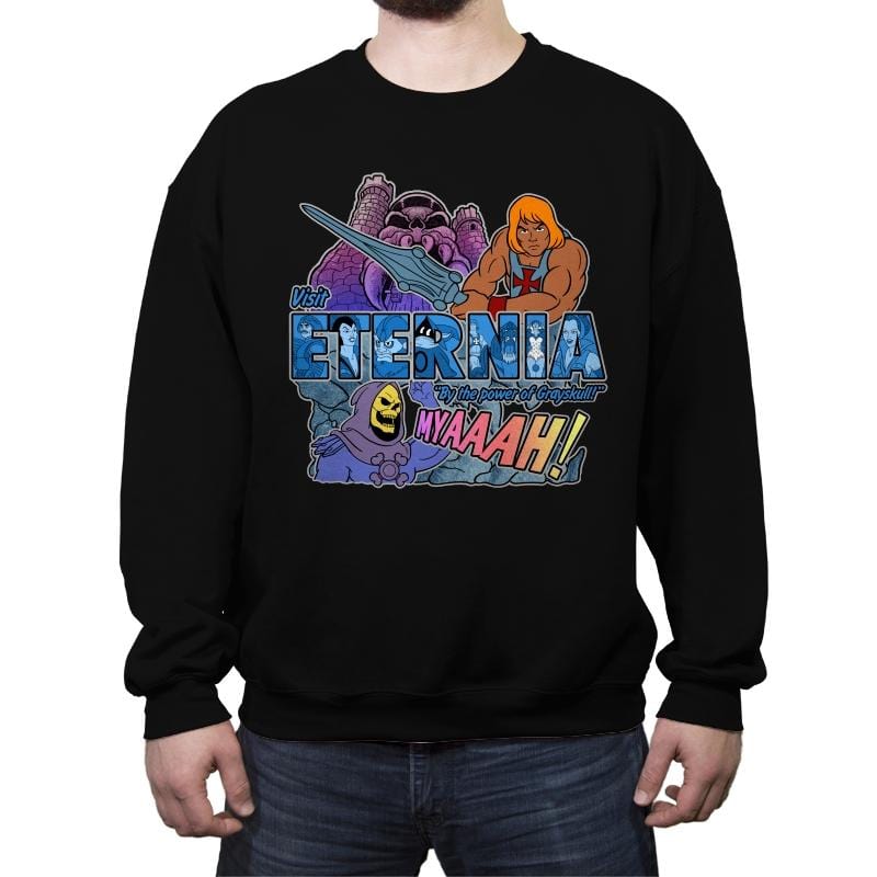 Visit the Masters - Crew Neck Sweatshirt Crew Neck Sweatshirt RIPT Apparel Small / Black